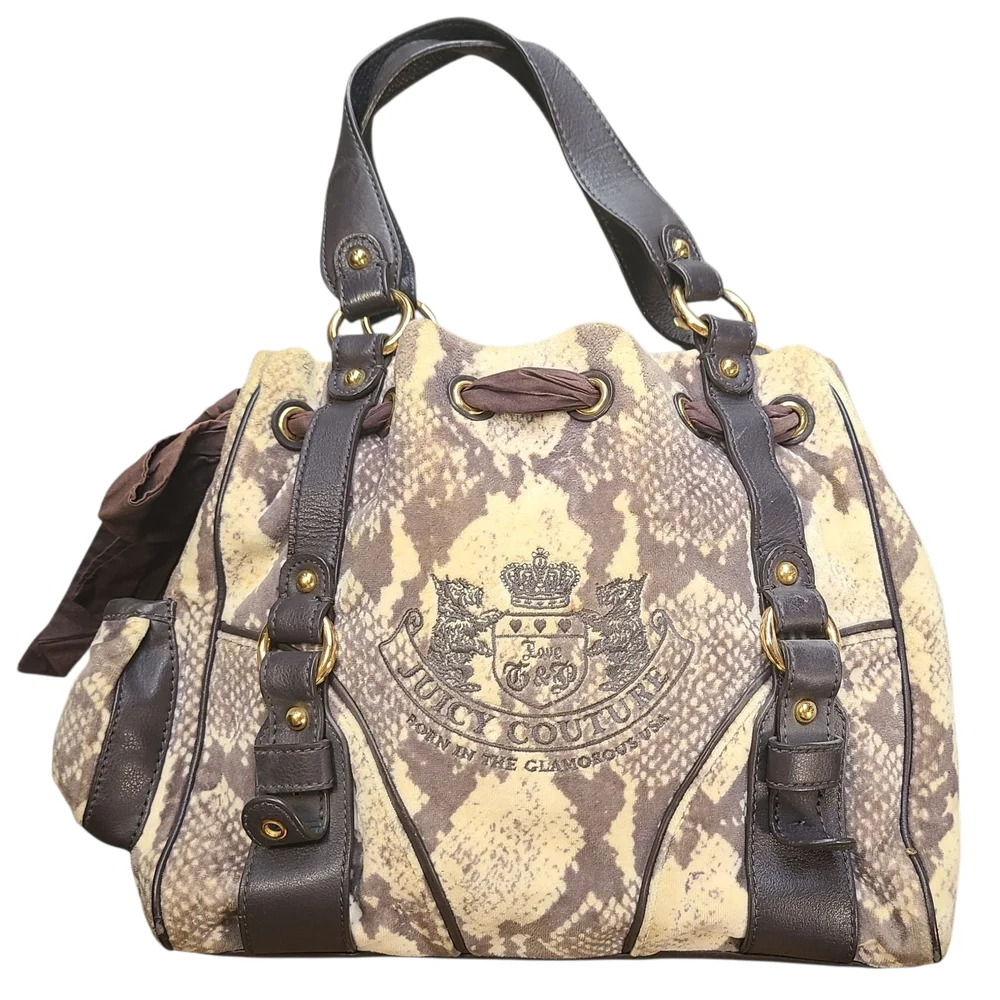 Juicy Couture Python Daydreamer Tote Wallet Set Y2K Vintage McBling Rare - Picture 2 of 14